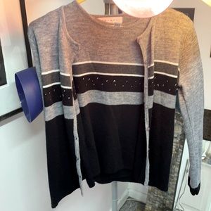 Rafael Small Stripe Cardigan 2Pc